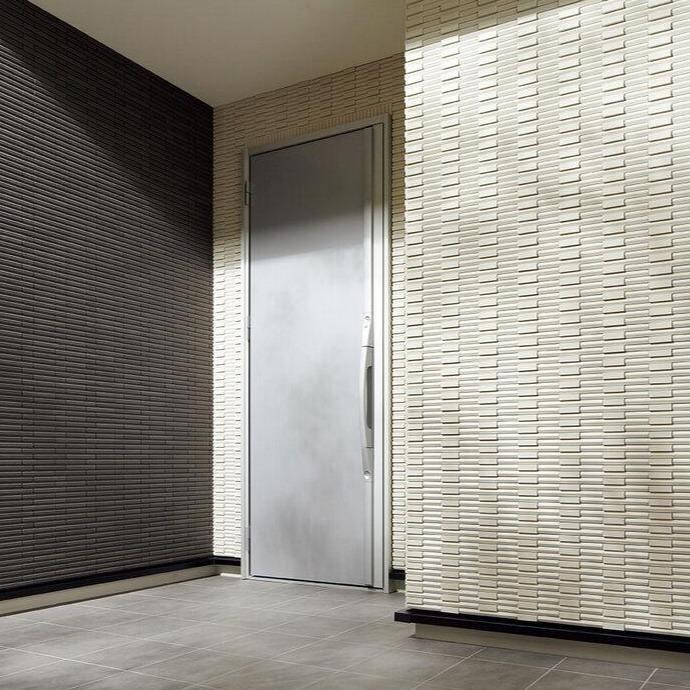 Japanese ceramic wall tiles Rhythmic II in White from Mittsu Japanese Tiles