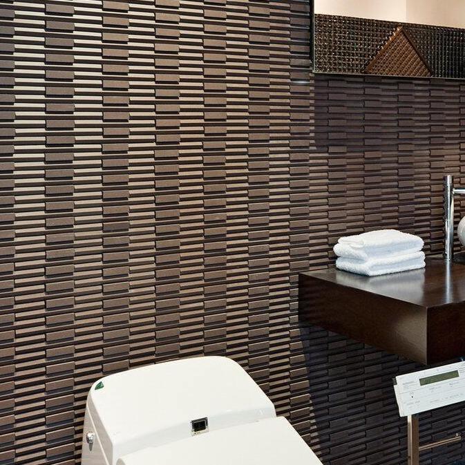 Japanese ceramic wall tiles Rhythmic II in White from Mittsu Japanese Tiles