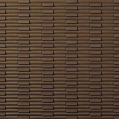 Japanese ceramic wall tiles Rhythmic II Sample in Brown from Mittsu Japanese Tiles