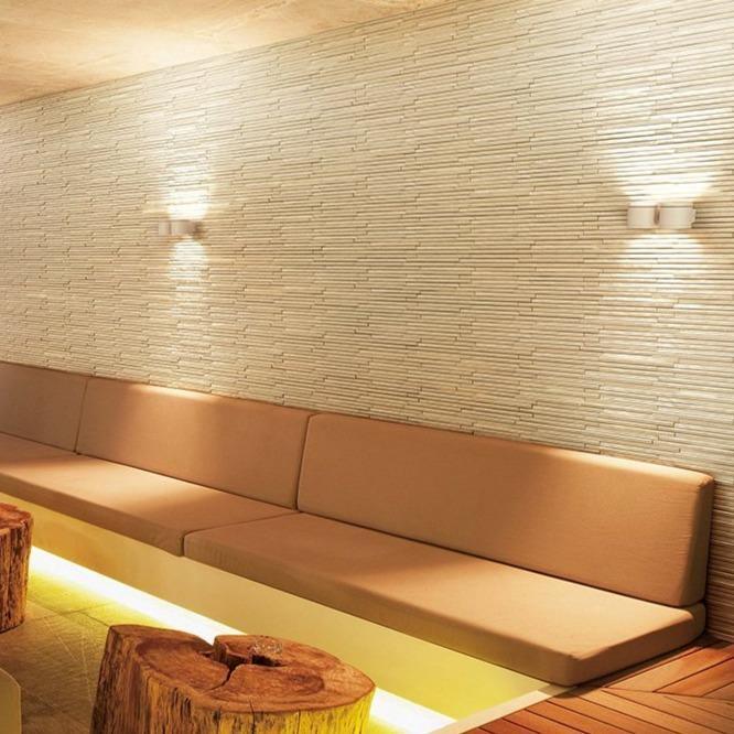 Japanese ceramic wall tiles Sentousai in White from Mittsu Japanese Tiles