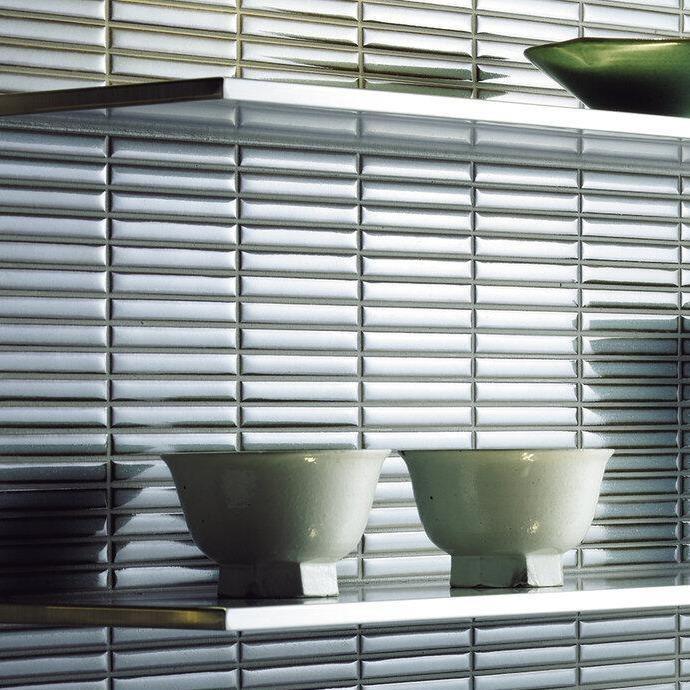 Japanese ceramic wall tiles Yohen in Dark Blue Mix from Mittsu Japanese Tiles