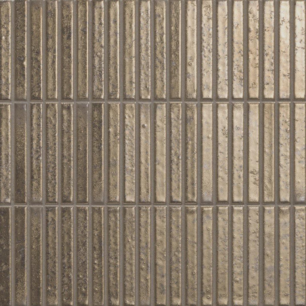 Japanese ceramic wall tiles Yohen in Gold from Mittsu Japanese Tiles