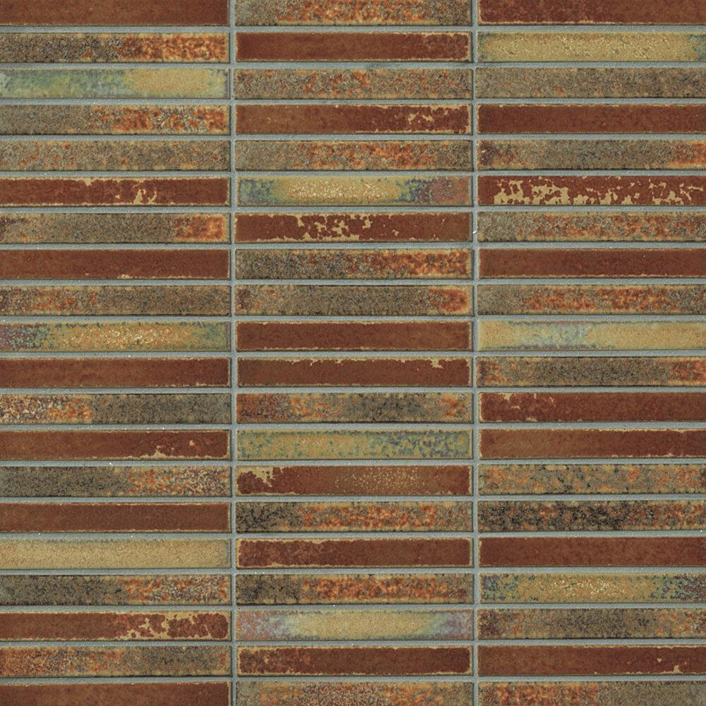 Japanese ceramic wall tiles Yohen Sample in Dark Grey Mix from Mittsu Japanese Tiles