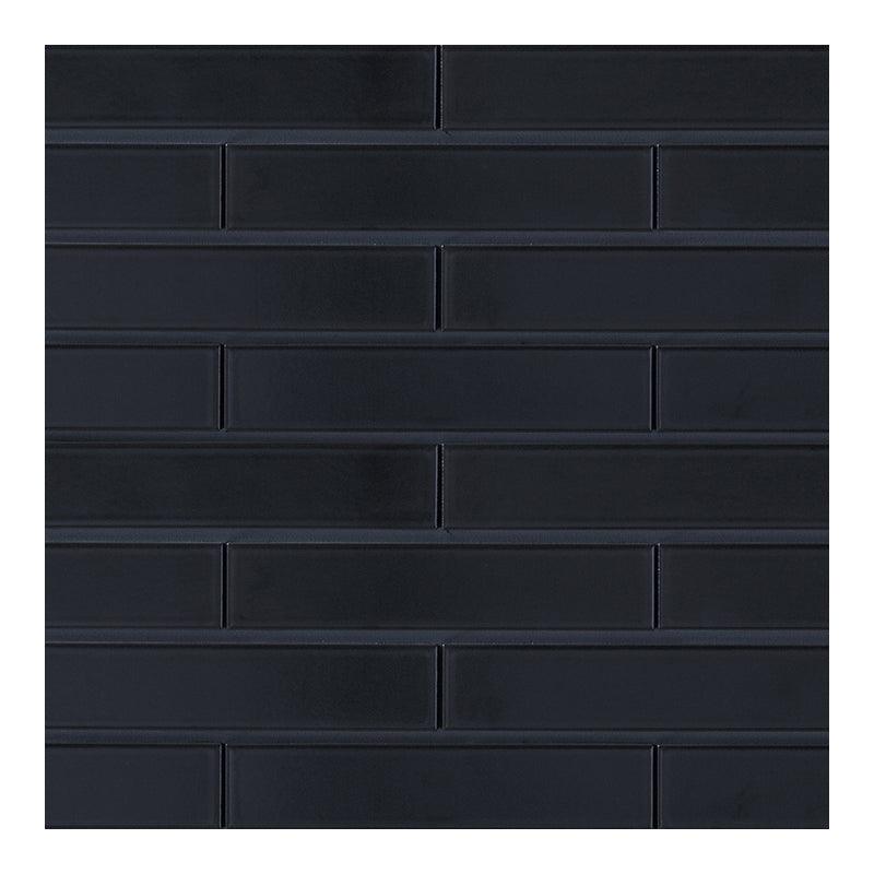 Japanese ceramic wall tiles Yumon in Black from Mittsu Japanese Tiles