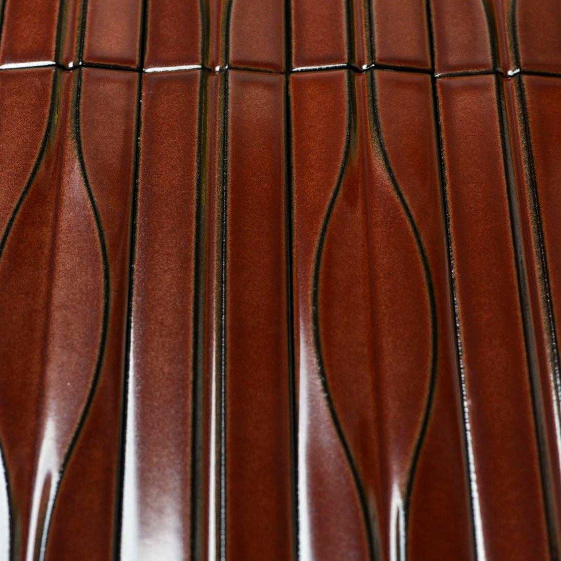 Japanese ceramic wall tiles Yumon in Black from Mittsu Japanese Tiles