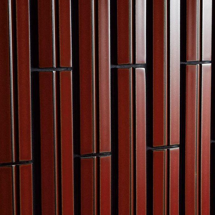 Japanese ceramic wall tiles Yumon in Black from Mittsu Japanese Tiles