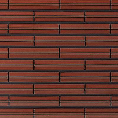 Japanese ceramic wall tiles Yumon Sample in Red from Mittsu Japanese Tiles