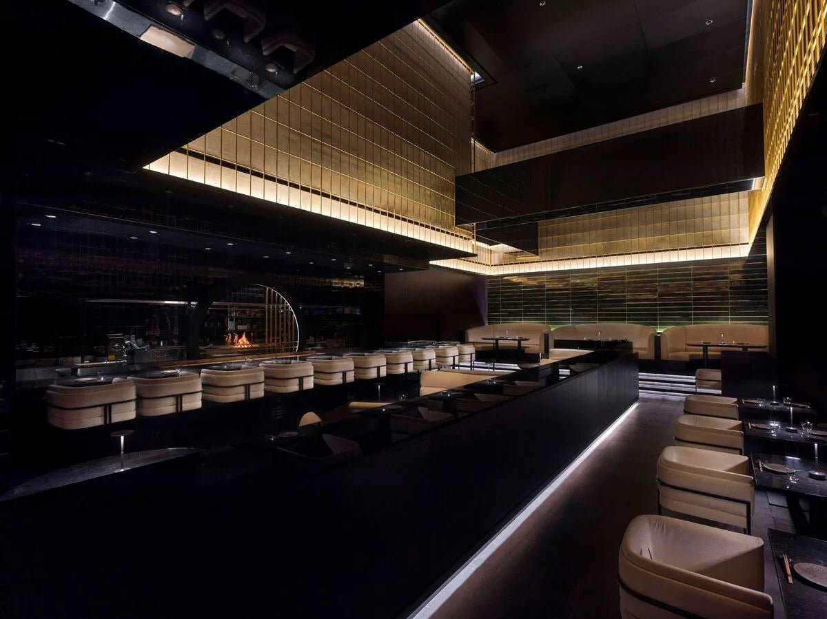 Award-Nominated Restaurant Features Mittsu’s Wall Oribe Japanese Tiles - Mittsu - Japanese Tiles