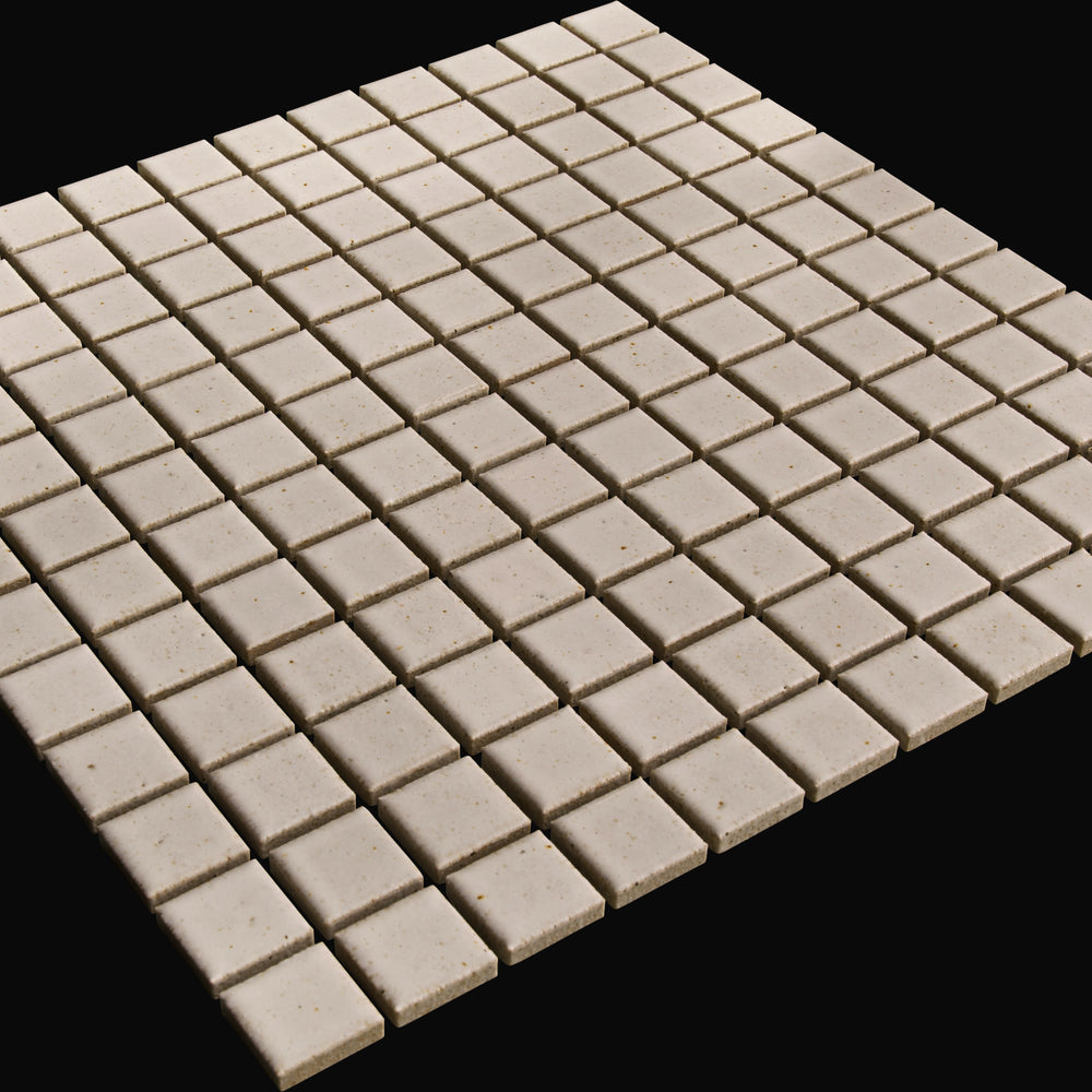 Kaji Ko Japanese porcelain wall tile in Powder White – Mittsu Japanese Tiles