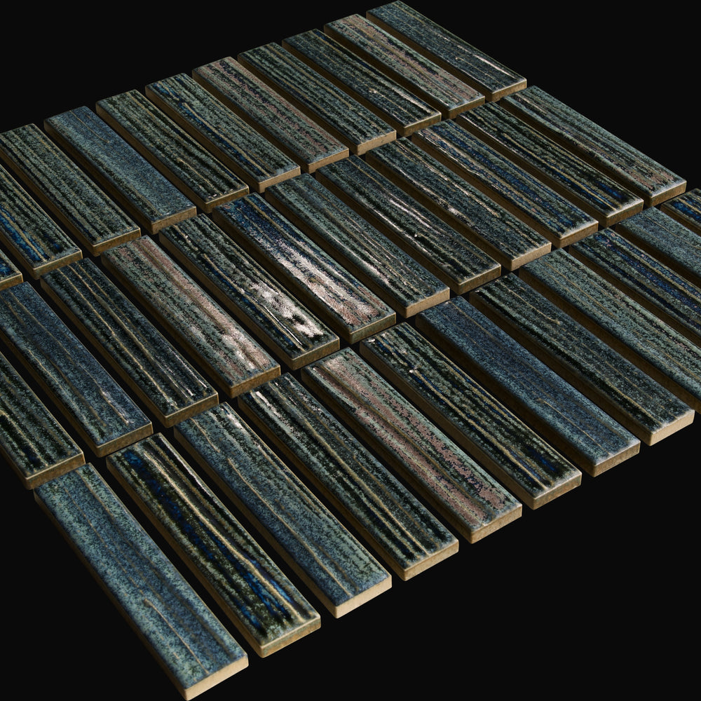 Kogarana Japanese porcelain wall tile in Kurai – Mittsu Japanese Tiles