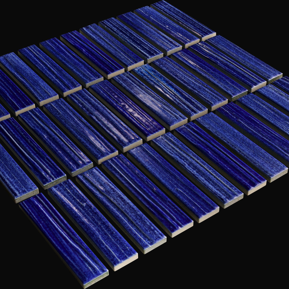Kogarana Japanese porcelain wall tile in Ocean Simmer – Mittsu Japanese Tiles