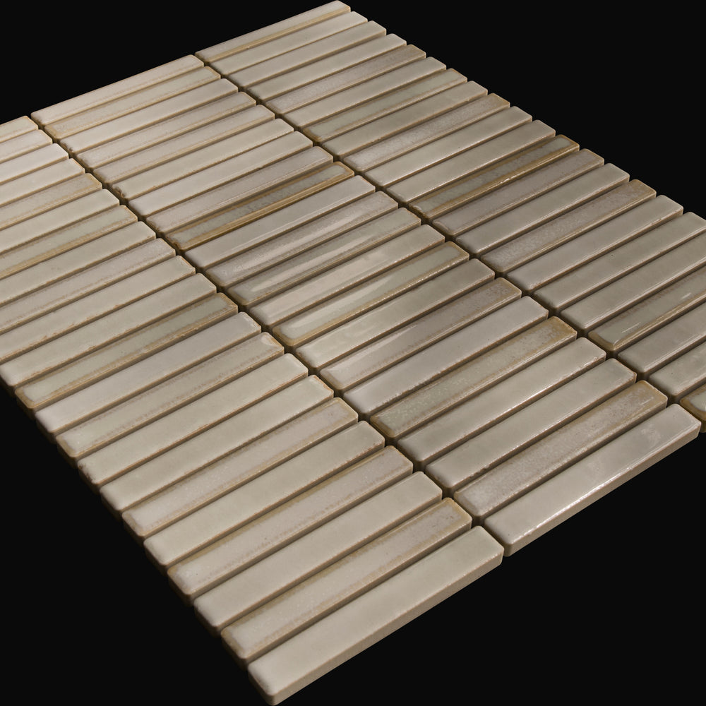 Kujaku Japanese porcelain wall tile in Komaki – Mittsu Japanese Tiles