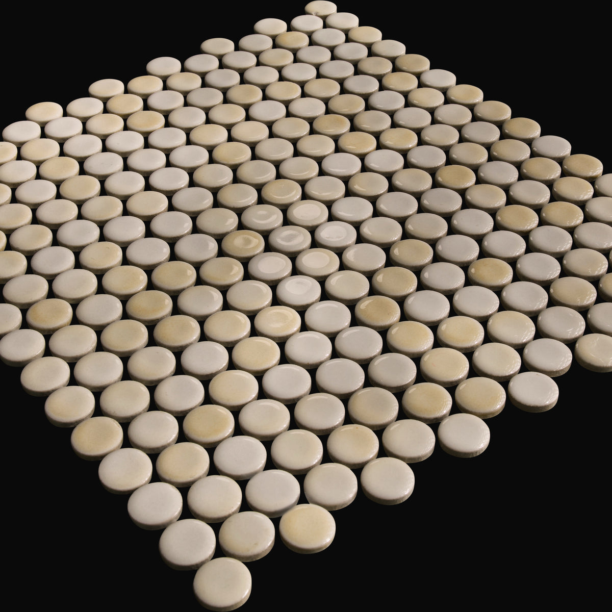 Maru 19mm Japanese porcelain wall tile in Butter Cream – Mittsu Japanese Tiles