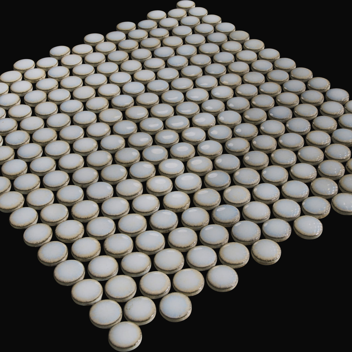 Maru 19mm Japanese porcelain wall tile in Cloud – Mittsu Japanese Tiles