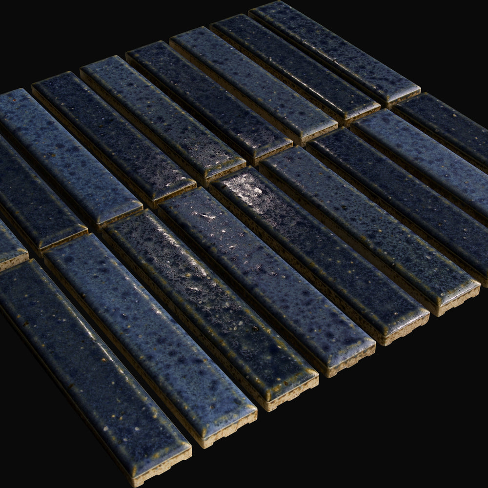 Nakaba Japanese porcelain wall tile in Ocean Simmer – Mittsu Japanese Tiles