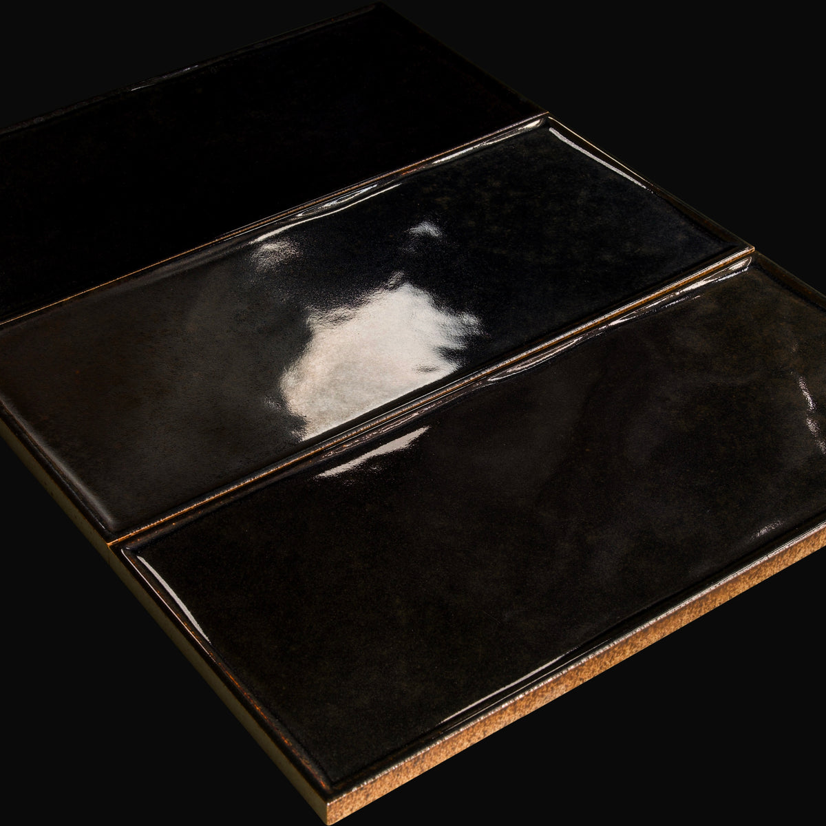Namiki Japanese ceramic wall tile in Storm Black – Mittsu Japanese Tiles