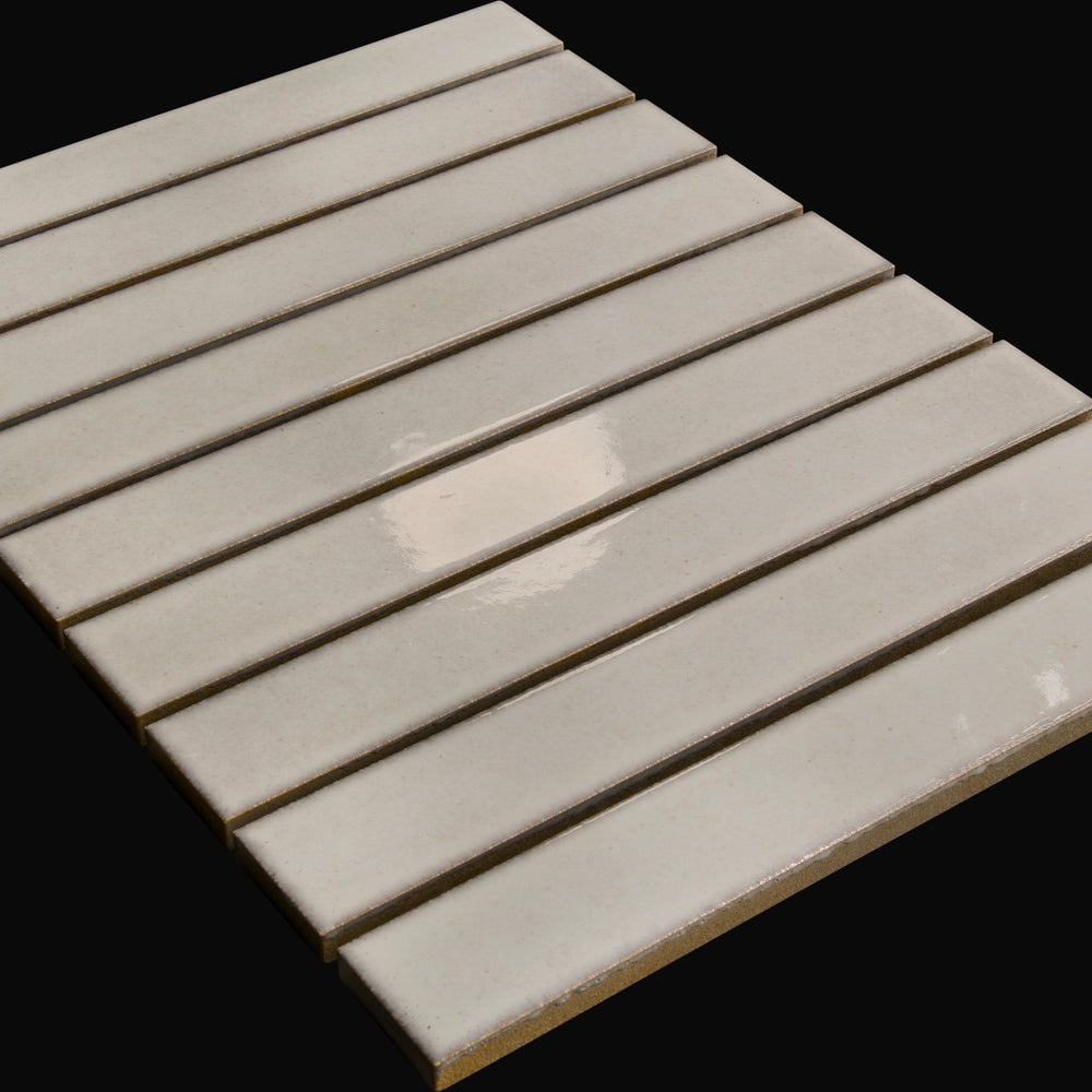 Sabi Flat Japanese porcelain wall tile in Dusty Pearl – Mittsu Japanese Tiles