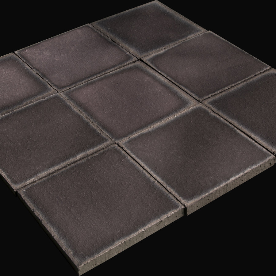 Koyo Ibushi Square 100mm Japanese porcelain wall tile – Mittsu Japanese Tiles