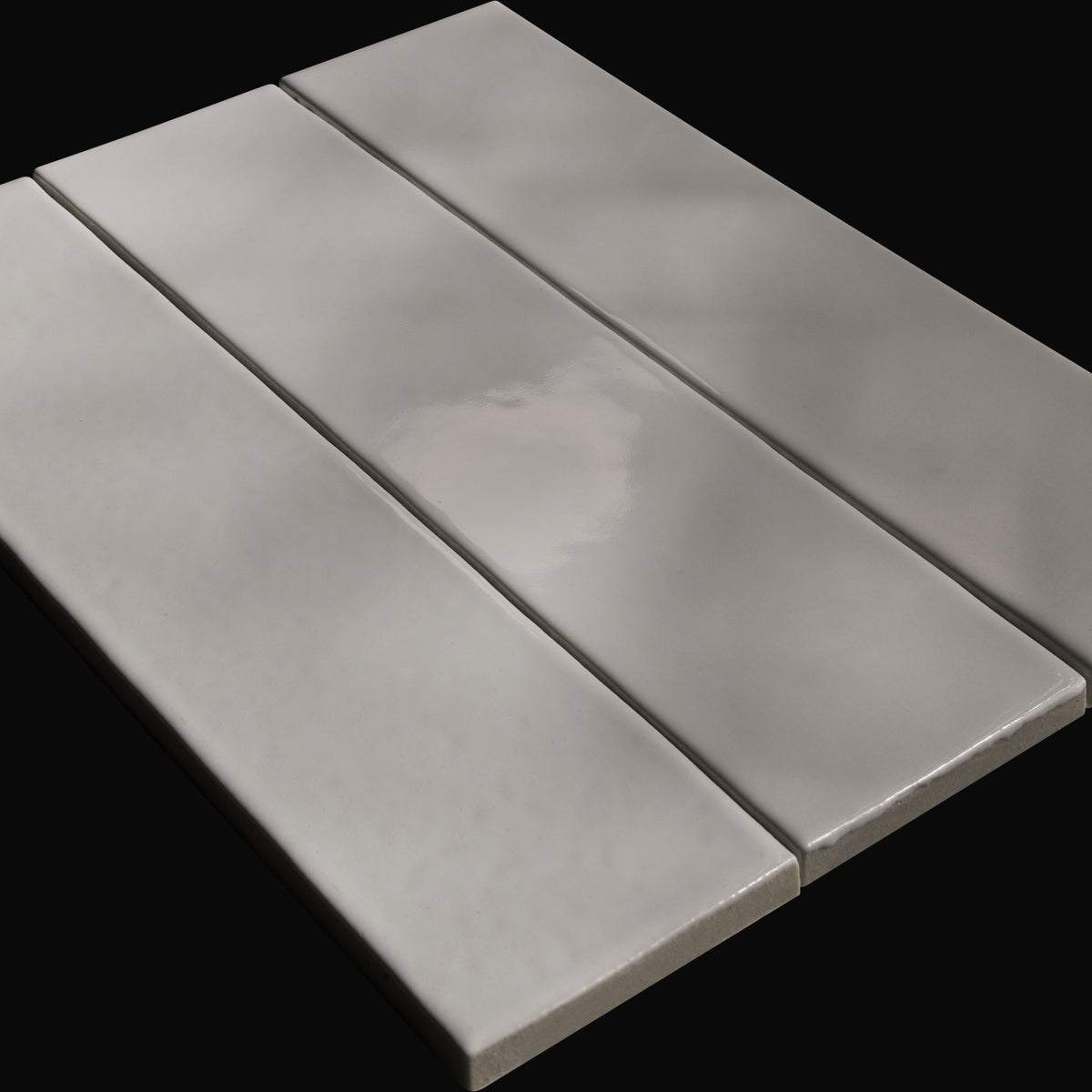 Unari Flat Japanese ceramic wall tile in Morning Haze – Mittsu Japanese Tiles