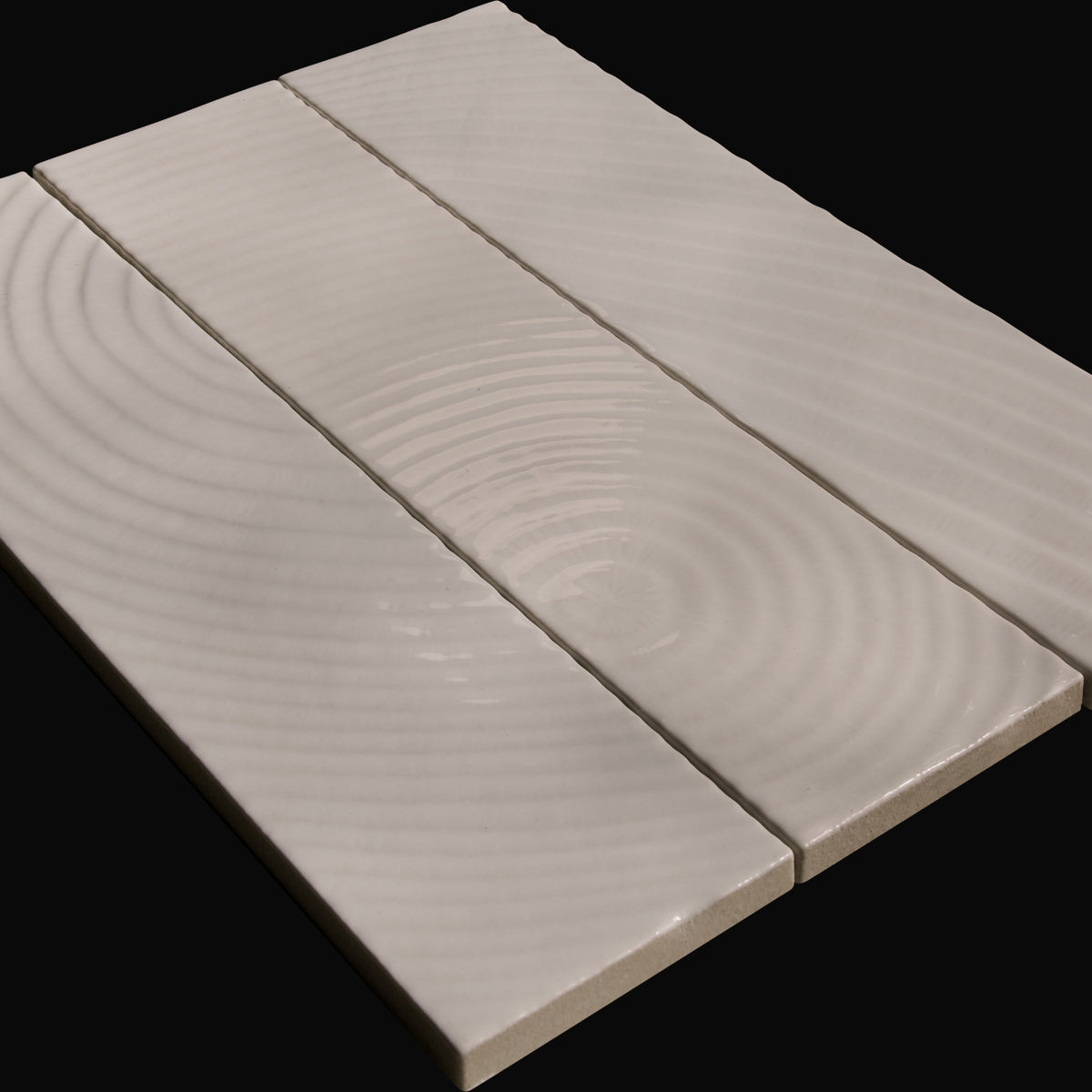 Unari Mokume Japanese ceramic wall tile in Morning Haze – Mittsu Japanese Tiles