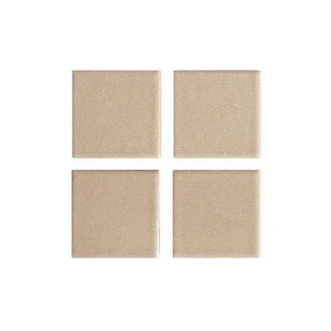 Japanese ceramic wall tiles Blackcomb Sample in Pastel Brown from Mittsu Japanese Tiles