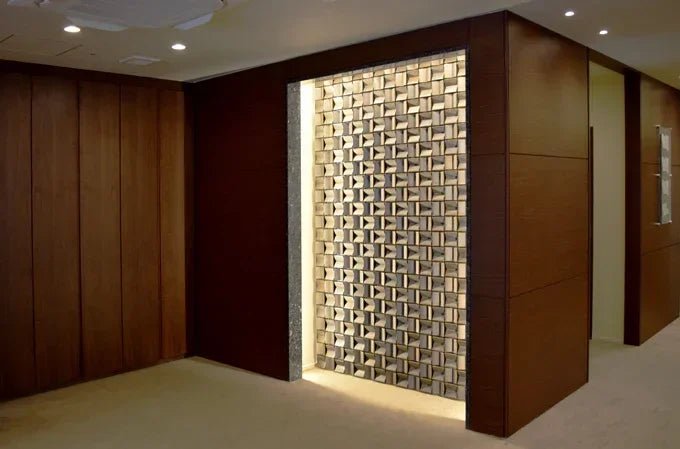 Japanese ceramic wall tiles Butterfly Sample in White Clay from Mittsu Japanese Tiles