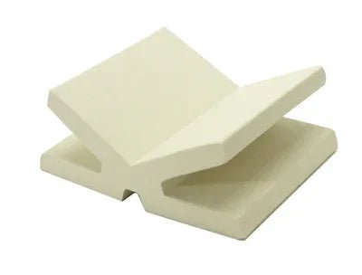 Japanese ceramic wall tiles Butterfly Sample in White Clay from Mittsu Japanese Tiles