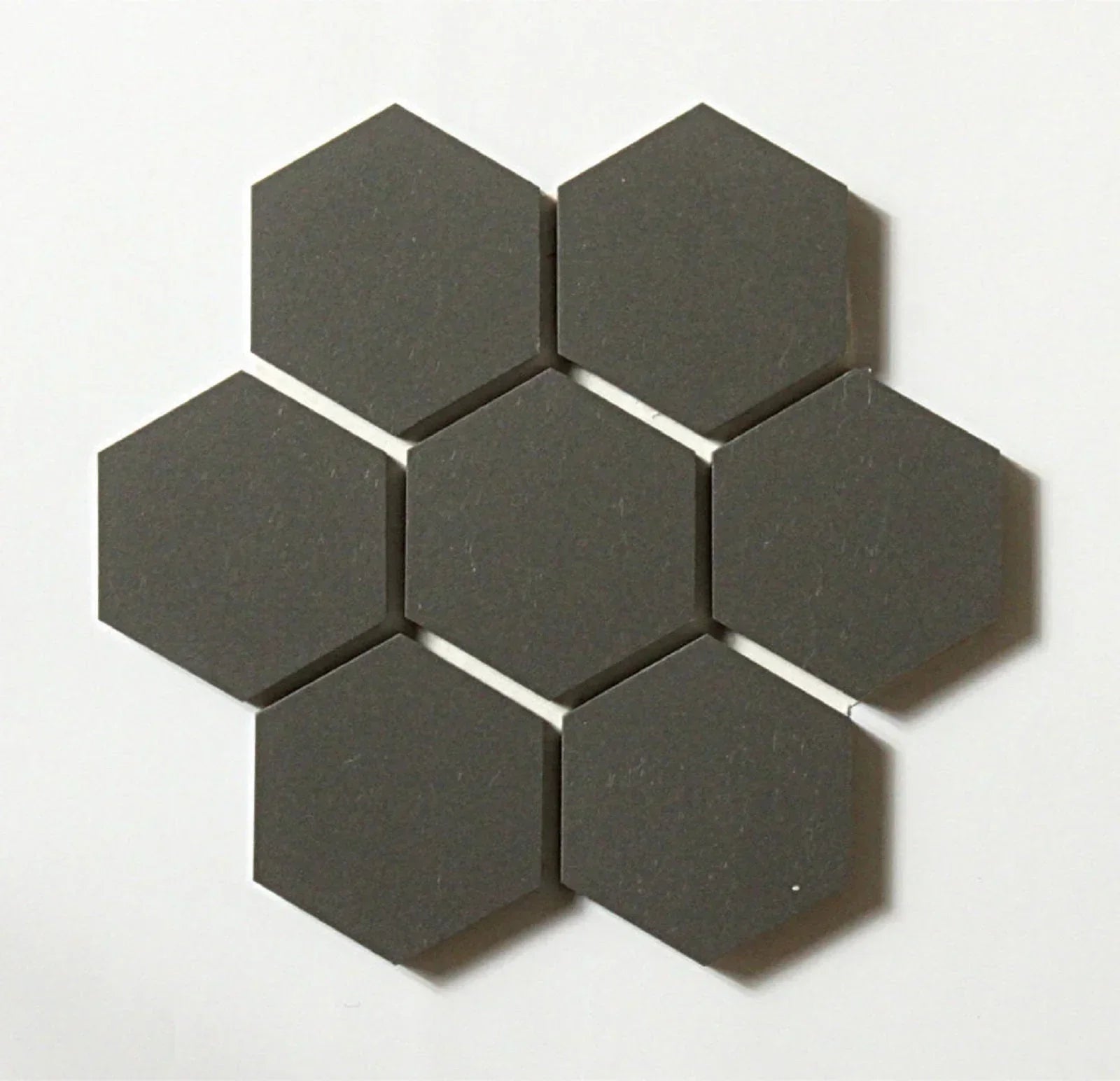 Japanese ceramic wall tiles Hanikamu Sample in Matt Black from Mittsu Japanese Tiles