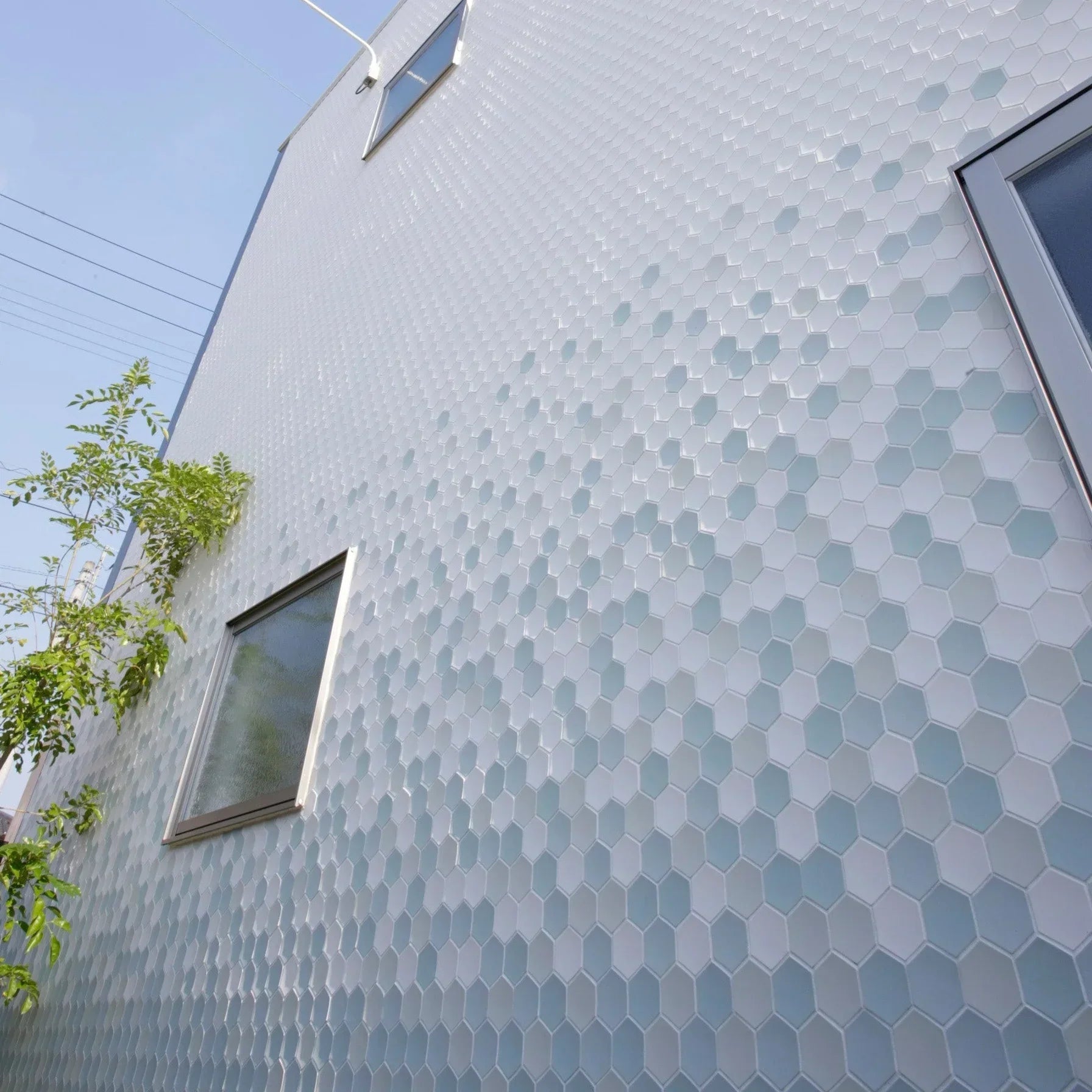 Japanese ceramic wall tiles Hanikamu Sample in Matt Black from Mittsu Japanese Tiles