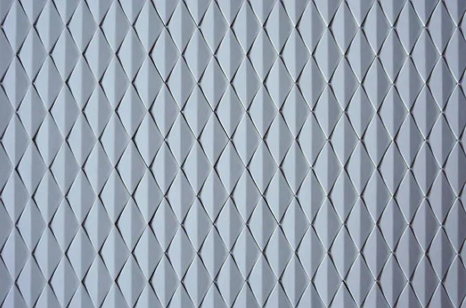 Japanese ceramic wall tiles Hishigata Sample in White from Mittsu Japanese Tiles