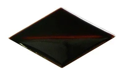 Japanese ceramic wall tiles Hishigata Sample in Vintage Claret from Mittsu Japanese Tiles