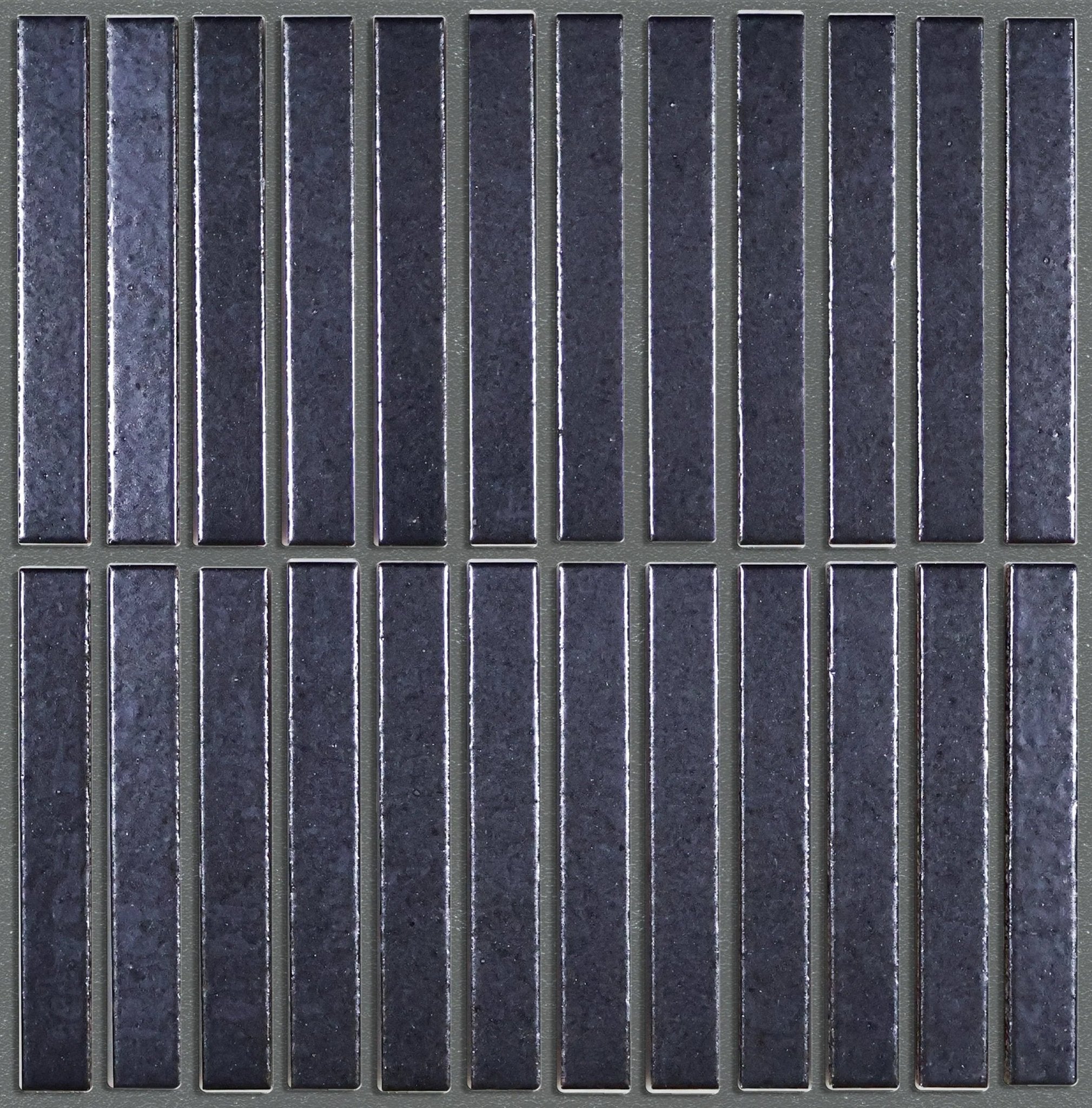 Japanese ceramic wall tiles Kaji Border in Mustard from Mittsu Japanese Tiles