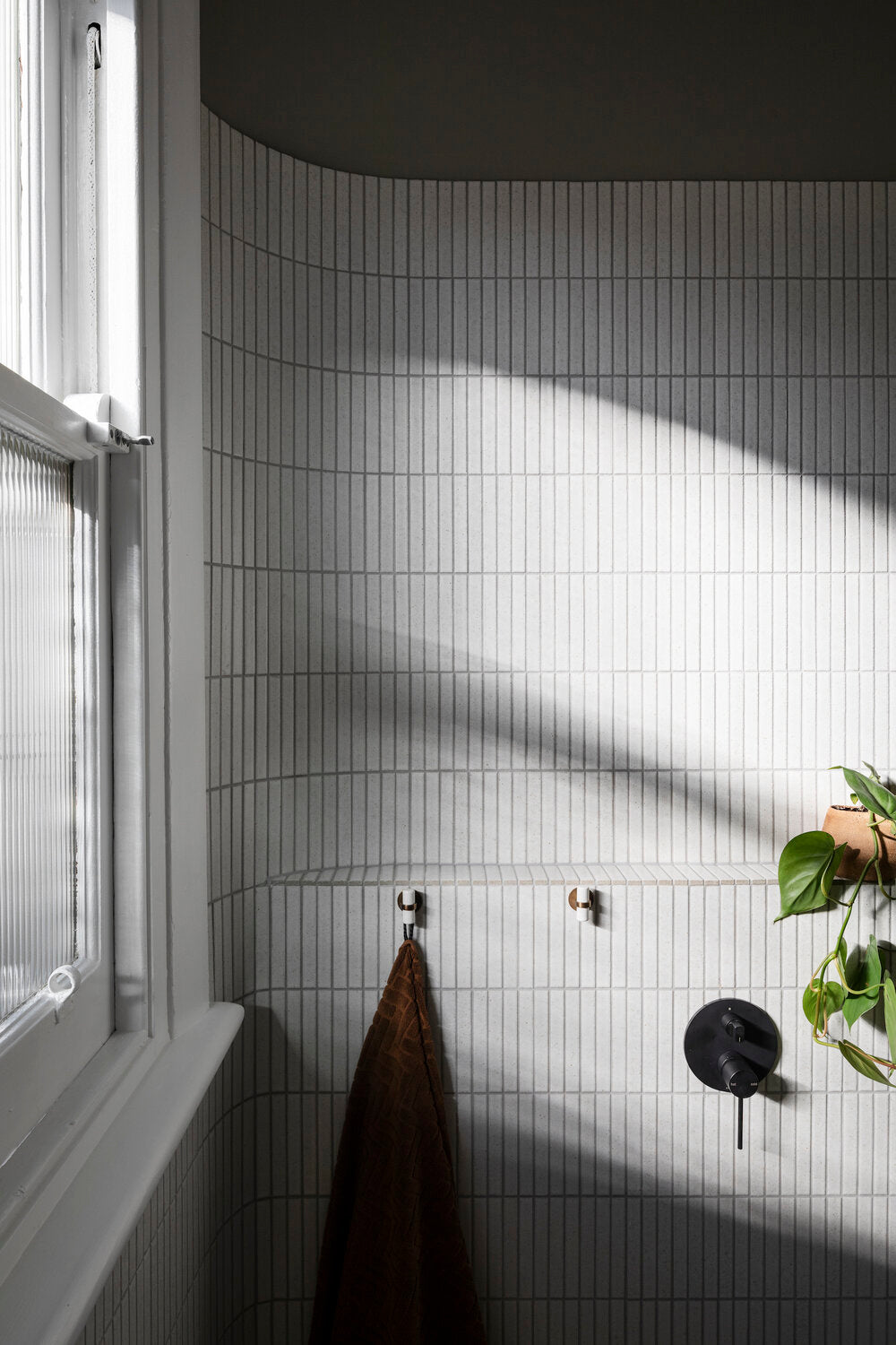 Sunlight across Kaji Border Powder White at Cecil Street
