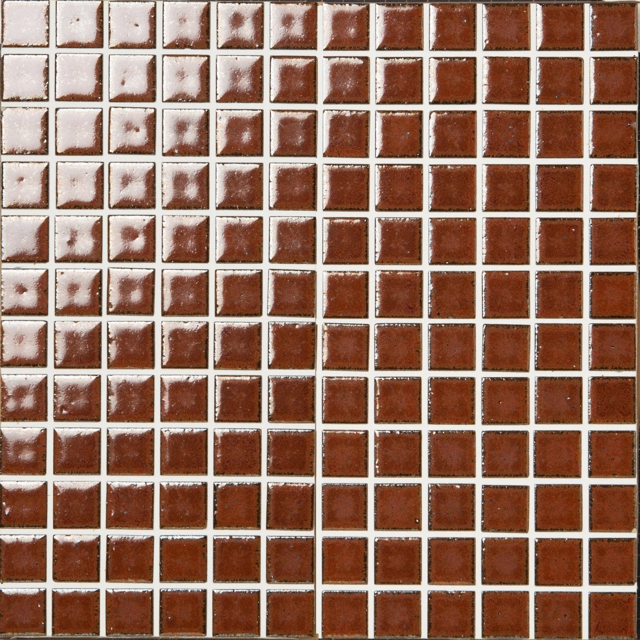 Japanese ceramic wall tiles Kaji Ko Sample in Brick from Mittsu Japanese Tiles
