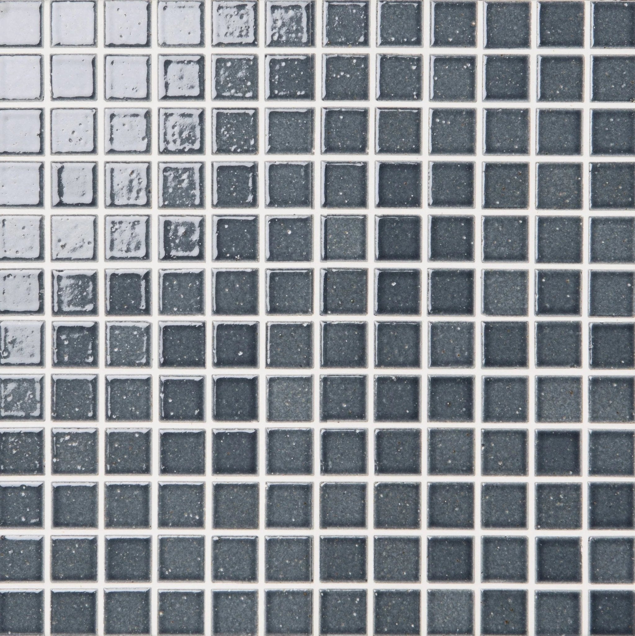 Japanese ceramic wall tiles Kaji Ko Sample in Crystal Grey from Mittsu Japanese Tiles