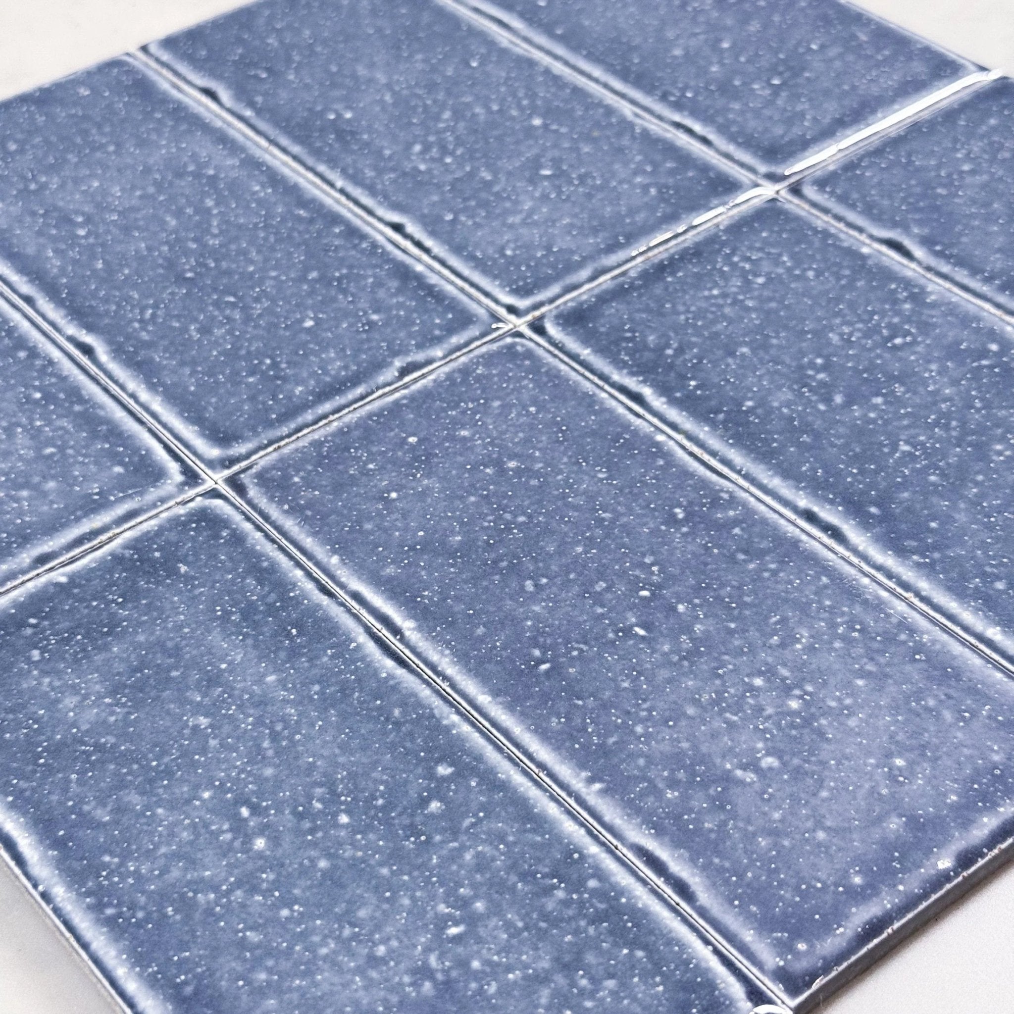 Japanese ceramic wall tiles Kaji Kukei in Crystal Grey from Mittsu Japanese Tiles