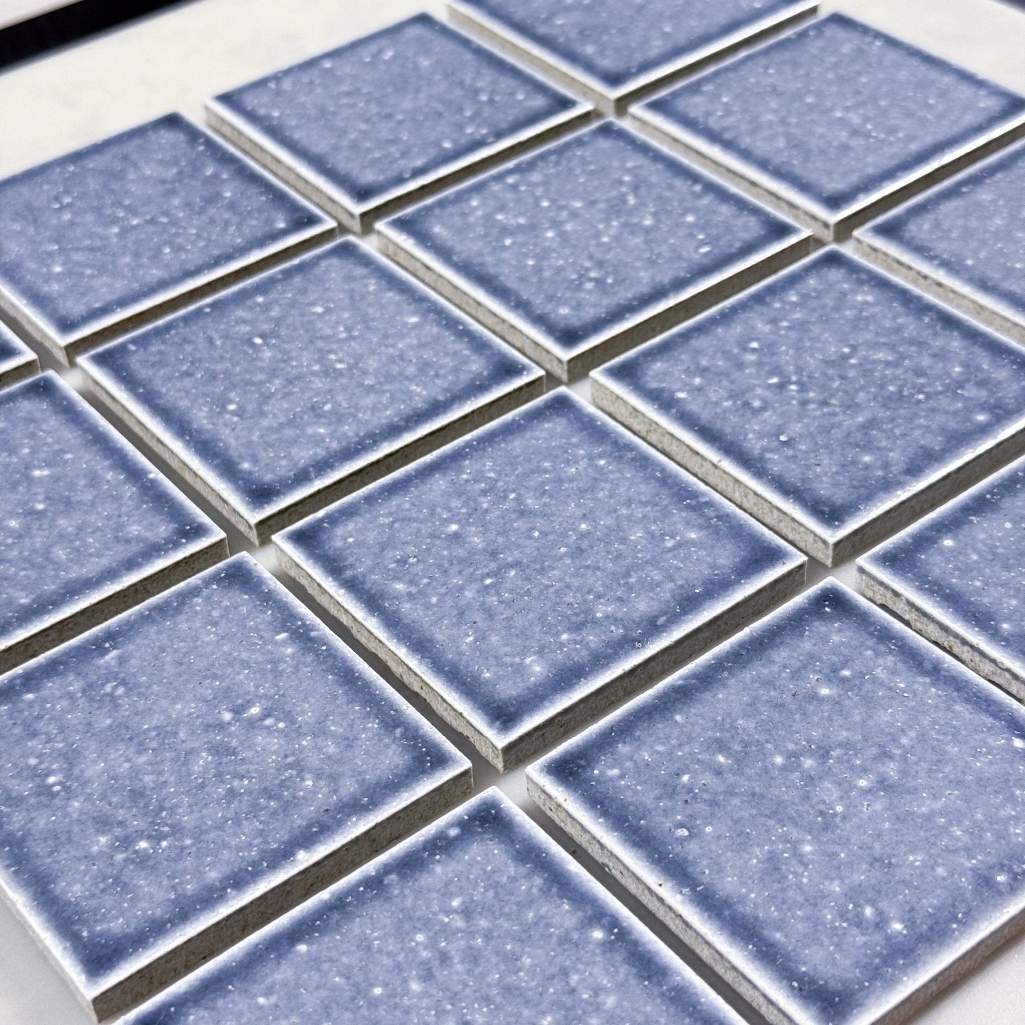 Japanese ceramic wall tiles Kaji Oki in Crystal Grey from Mittsu Japanese Tiles