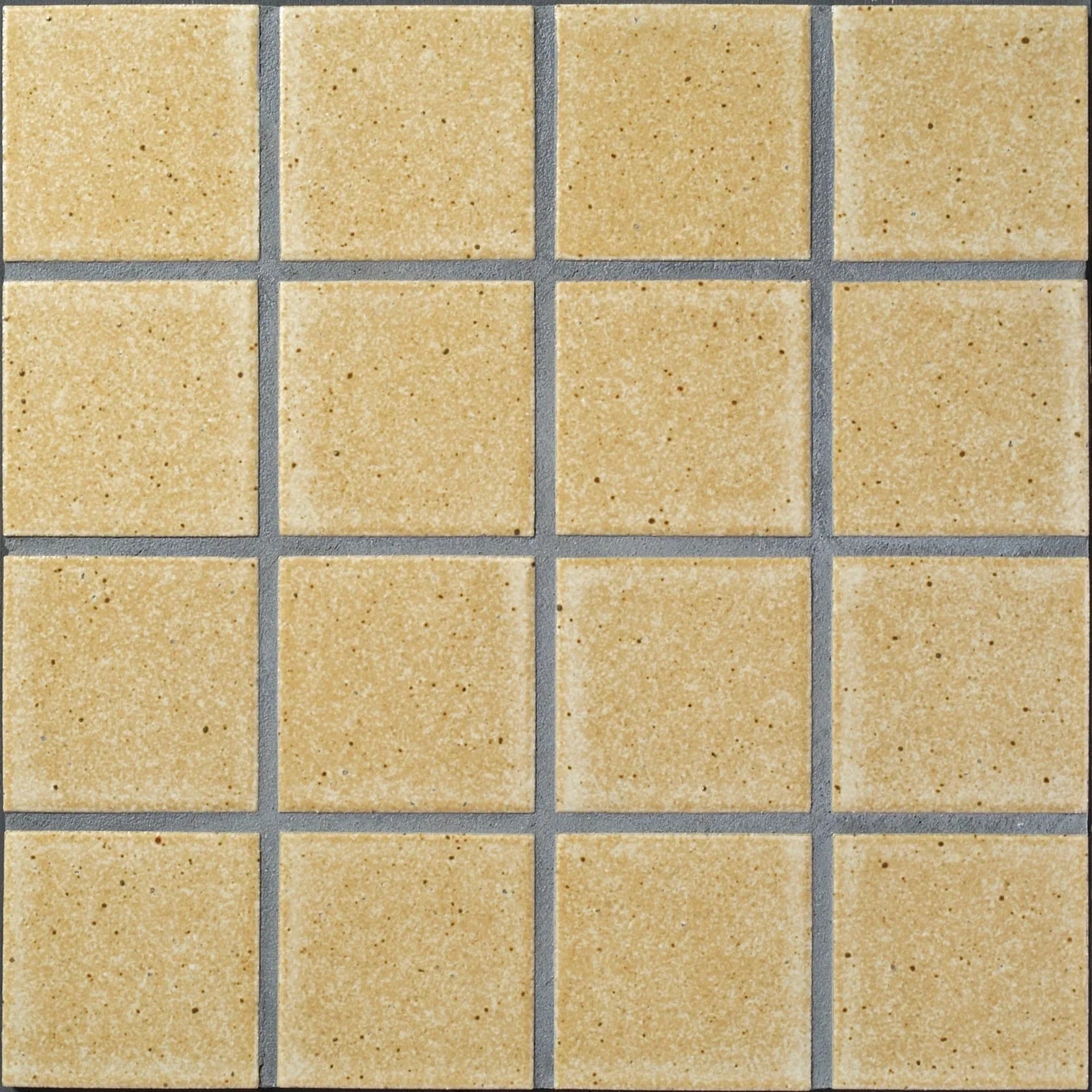 Japanese ceramic wall tiles Kaji Oki Sample in Buttercream from Mittsu Japanese Tiles