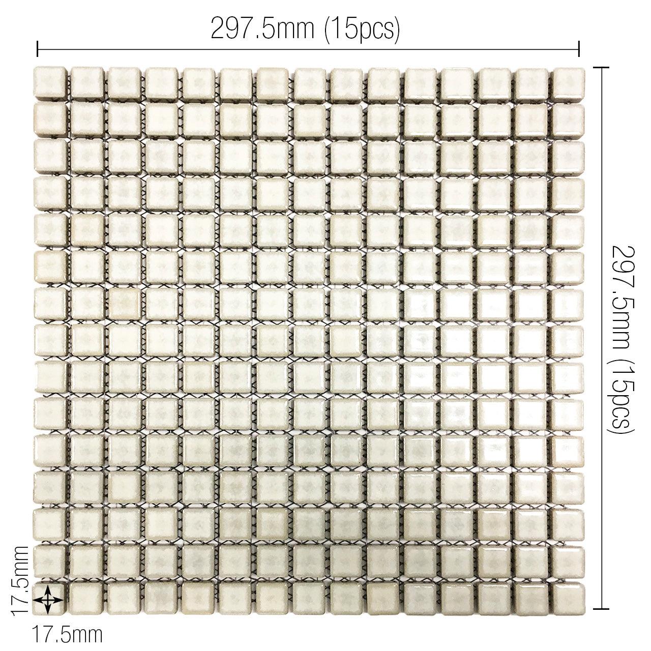 Japanese ceramic wall tiles Kaleido Glaze in Black Mix from Mittsu Japanese Tiles