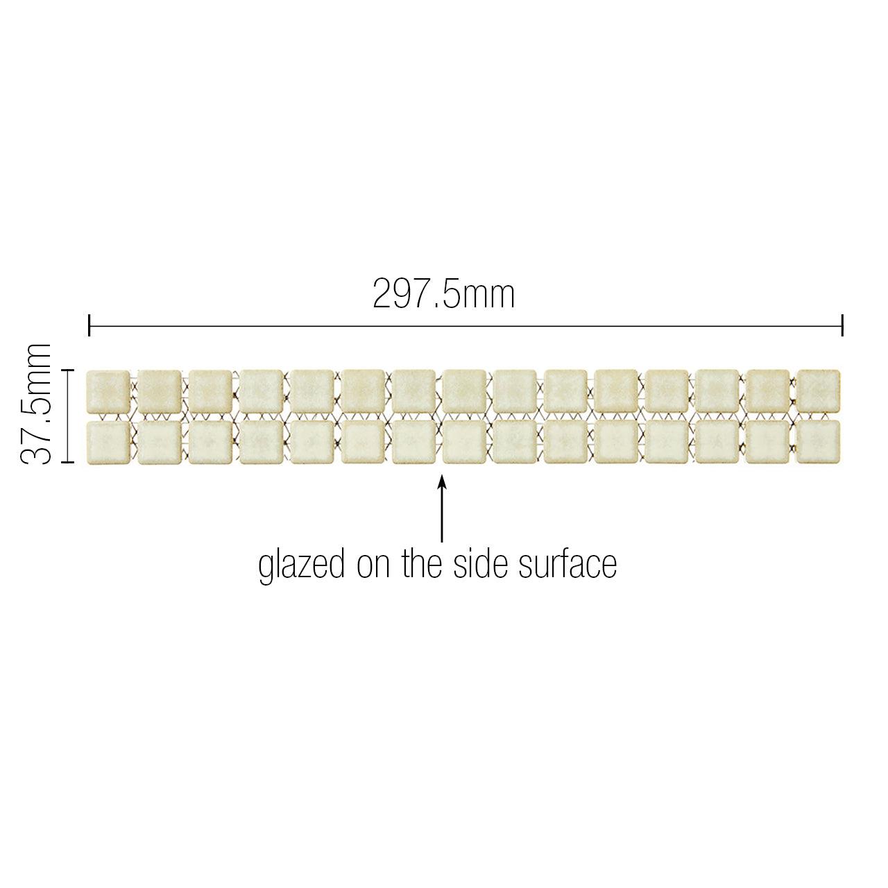 Japanese ceramic wall tiles Kaleido Glaze in Black Mix from Mittsu Japanese Tiles