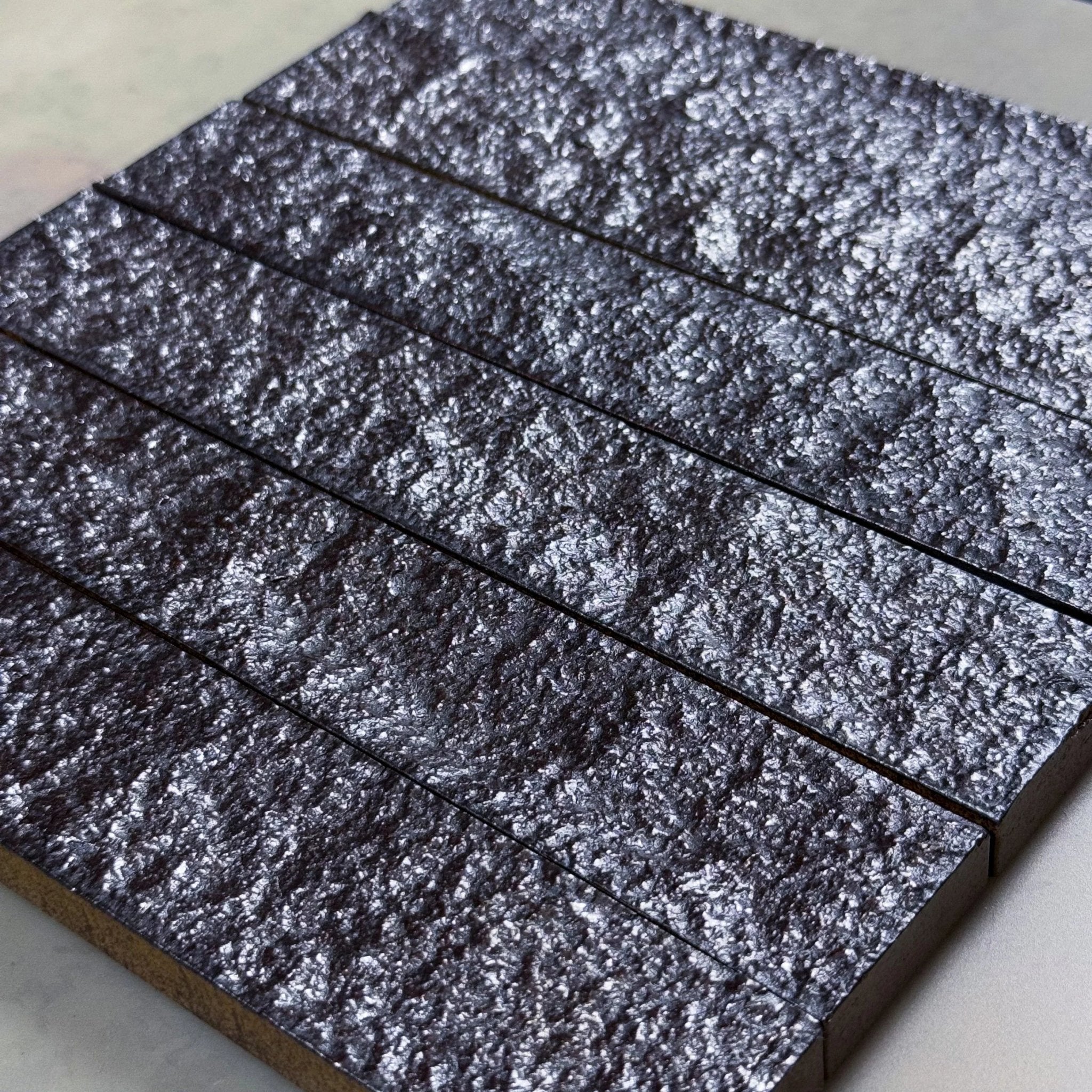 Japanese ceramic wall tiles Kohsai in Gun Metal from Mittsu Japanese Tiles