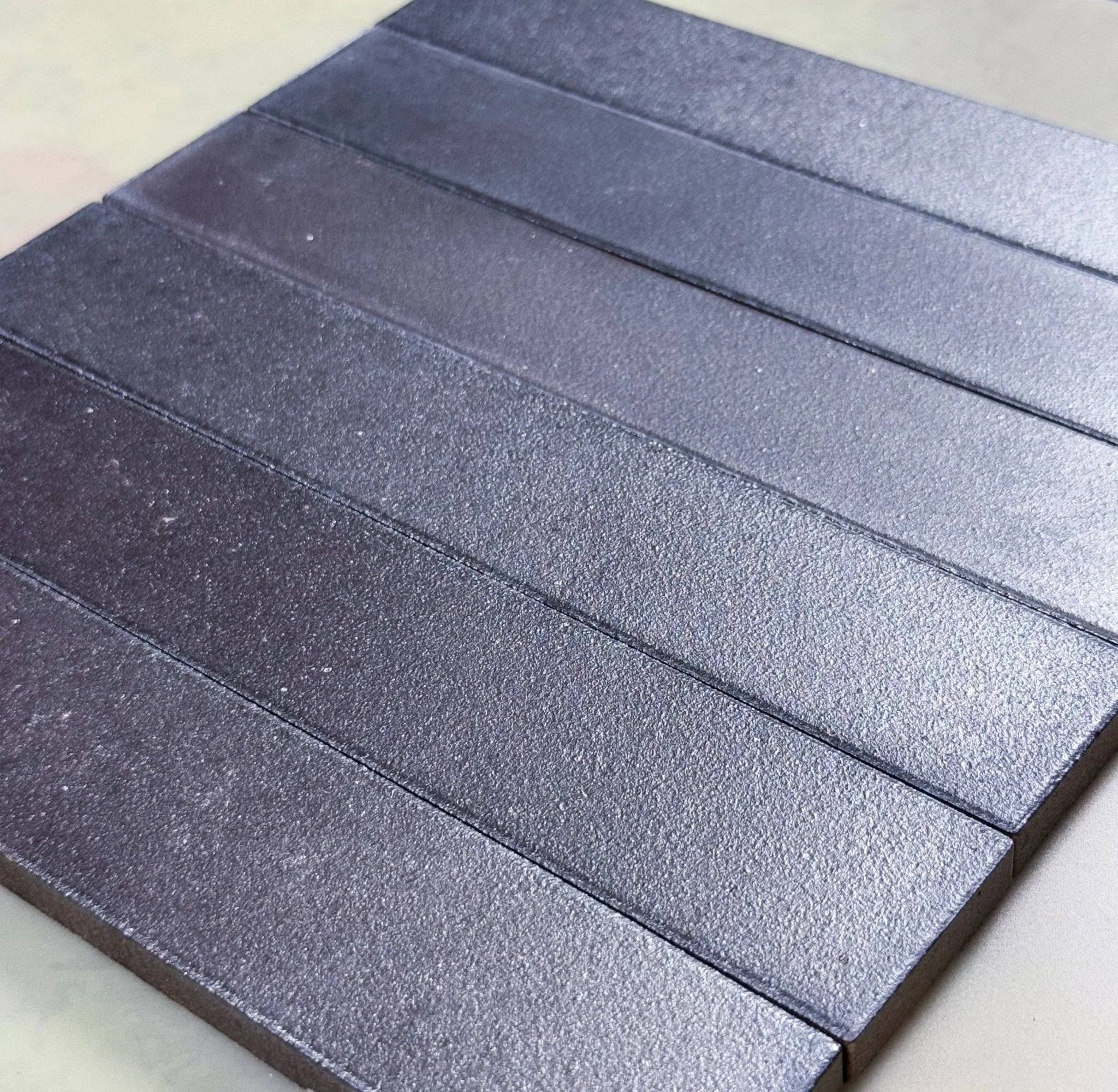 Japanese ceramic wall tiles Kohsai Sample in Smoky from Mittsu Japanese Tiles