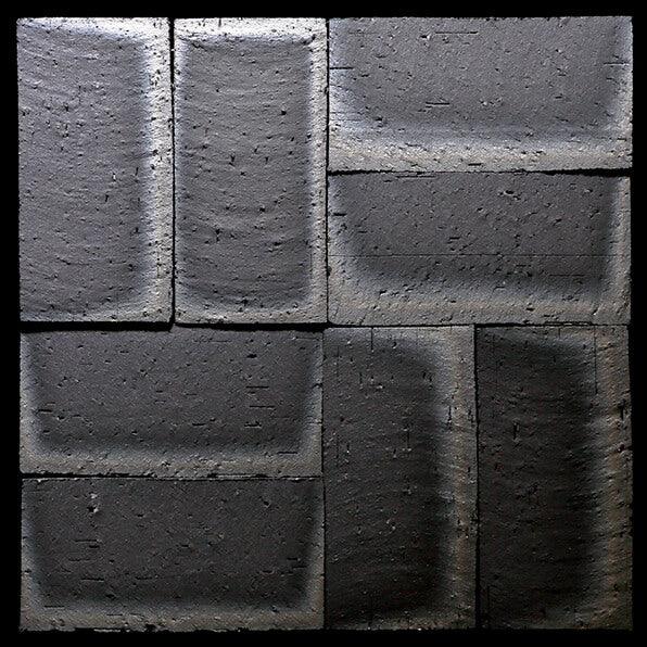 Japanese ceramic wall tiles Koyo Ibushi Kasuri in Flat Wall Tile from Mittsu Japanese Tiles