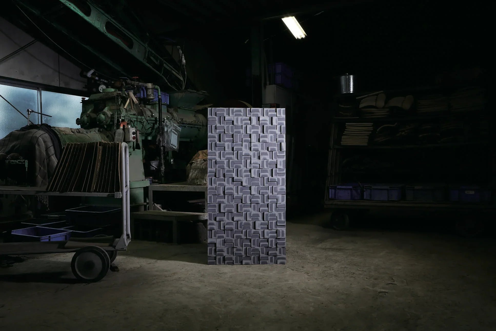 Japanese ceramic wall tiles Koyo Ibushi Kasuri in Flat Wall Tile from Mittsu Japanese Tiles