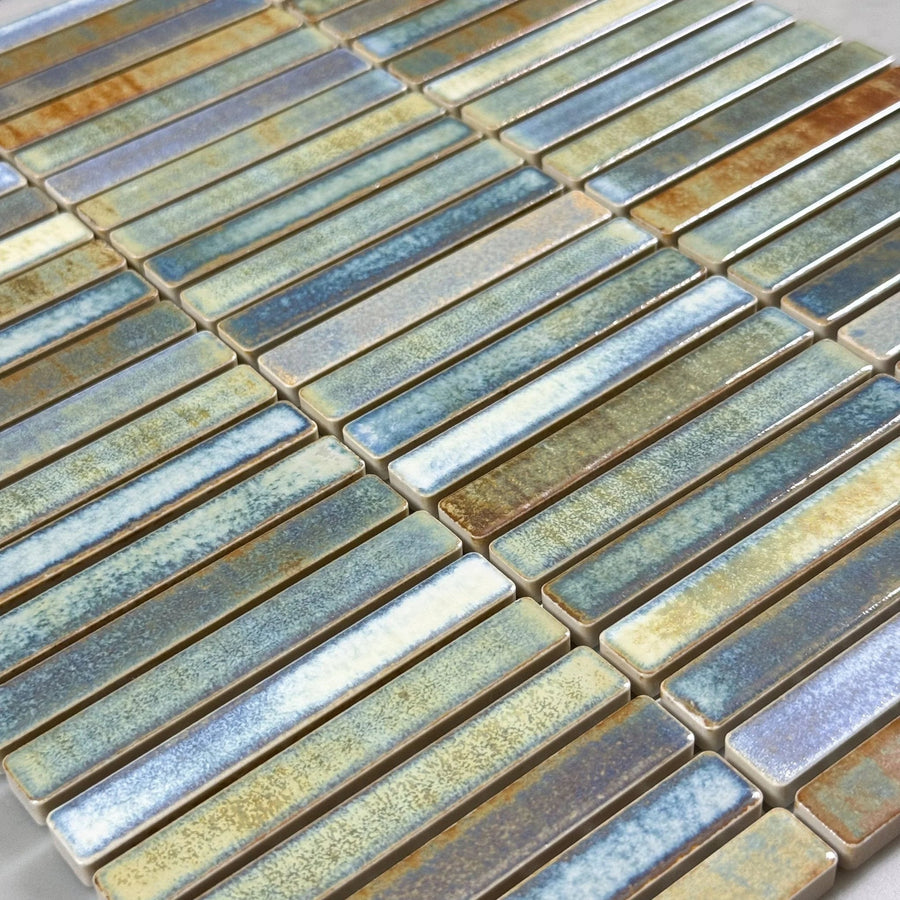 Japanese ceramic wall tiles Kujaku in Gotemba from Mittsu Japanese Tiles