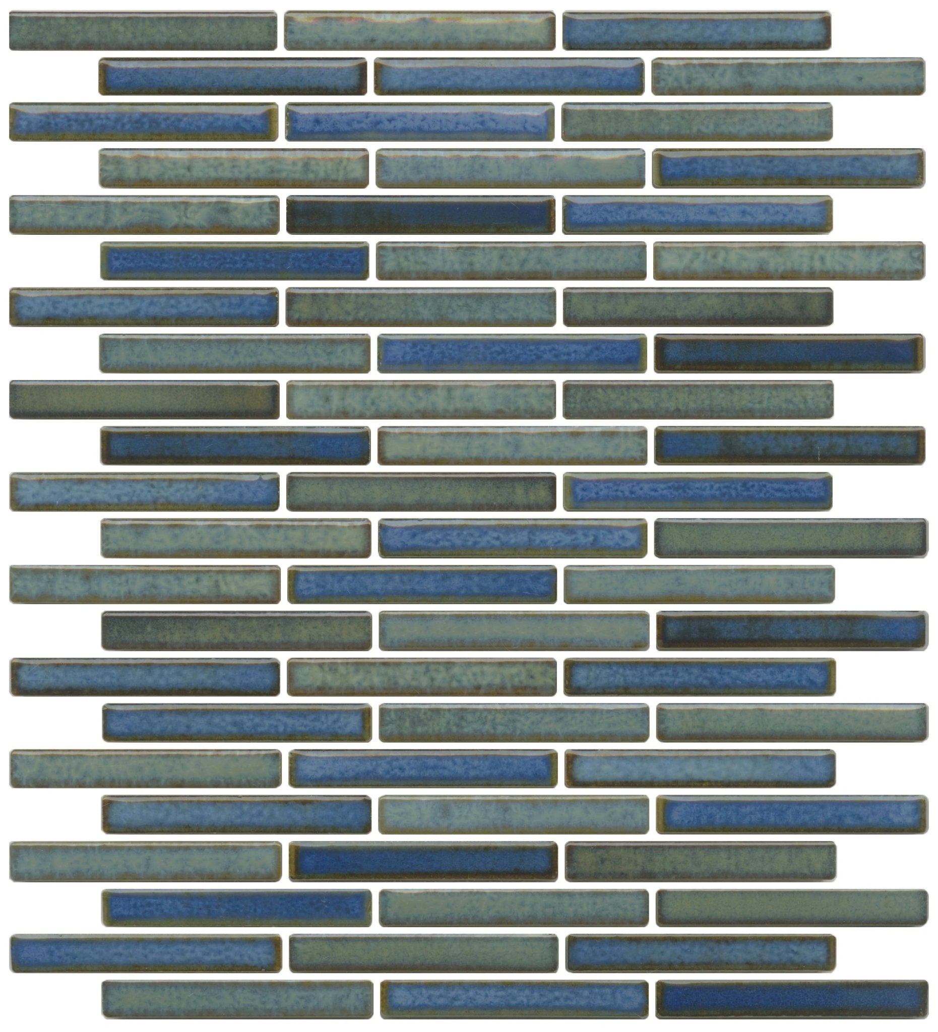 Japanese ceramic wall tiles Kujaku Sample in Fuso from Mittsu Japanese Tiles