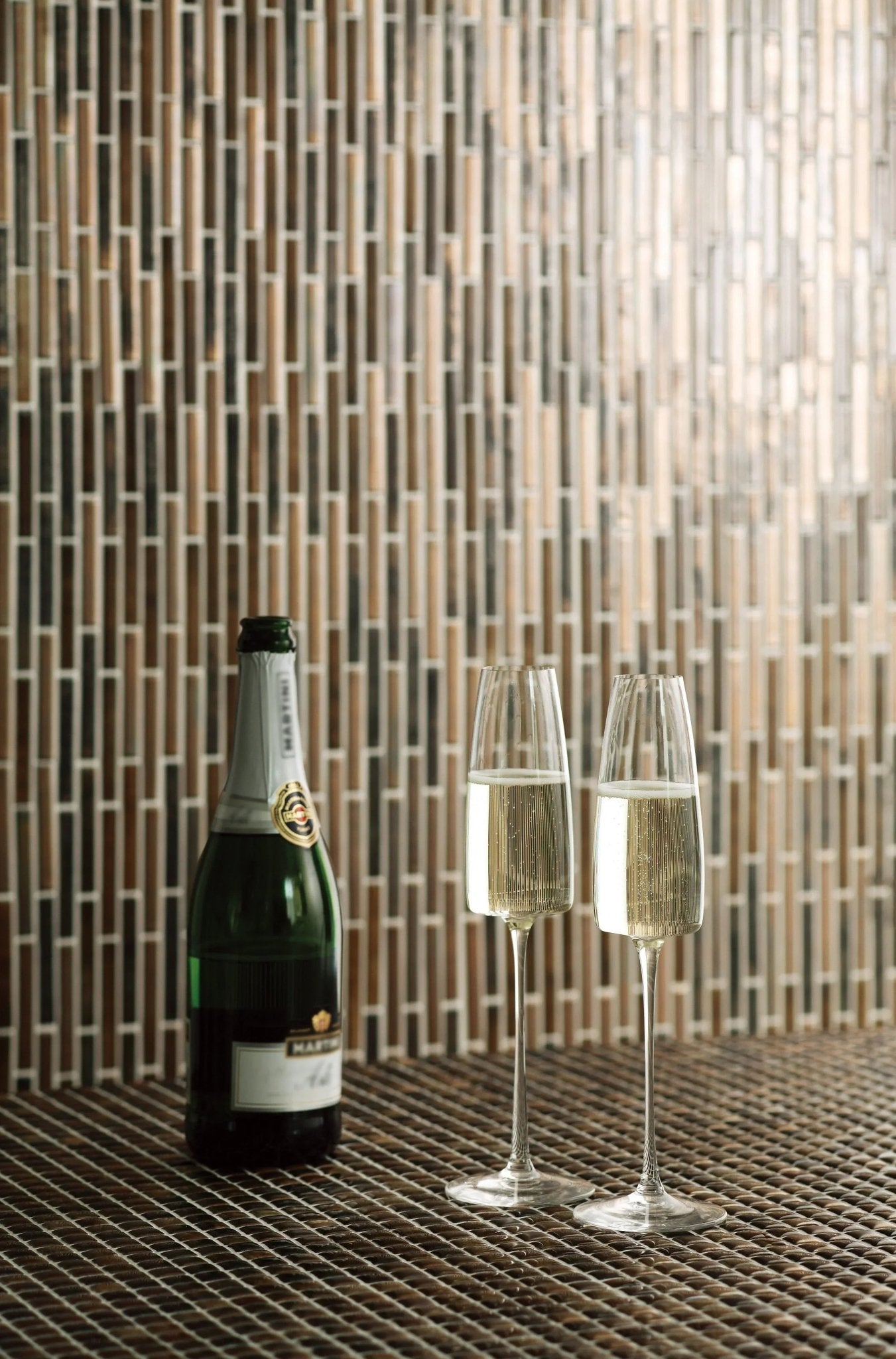 Japanese ceramic wall tiles Kujaku Sample in Komaki from Mittsu Japanese Tiles