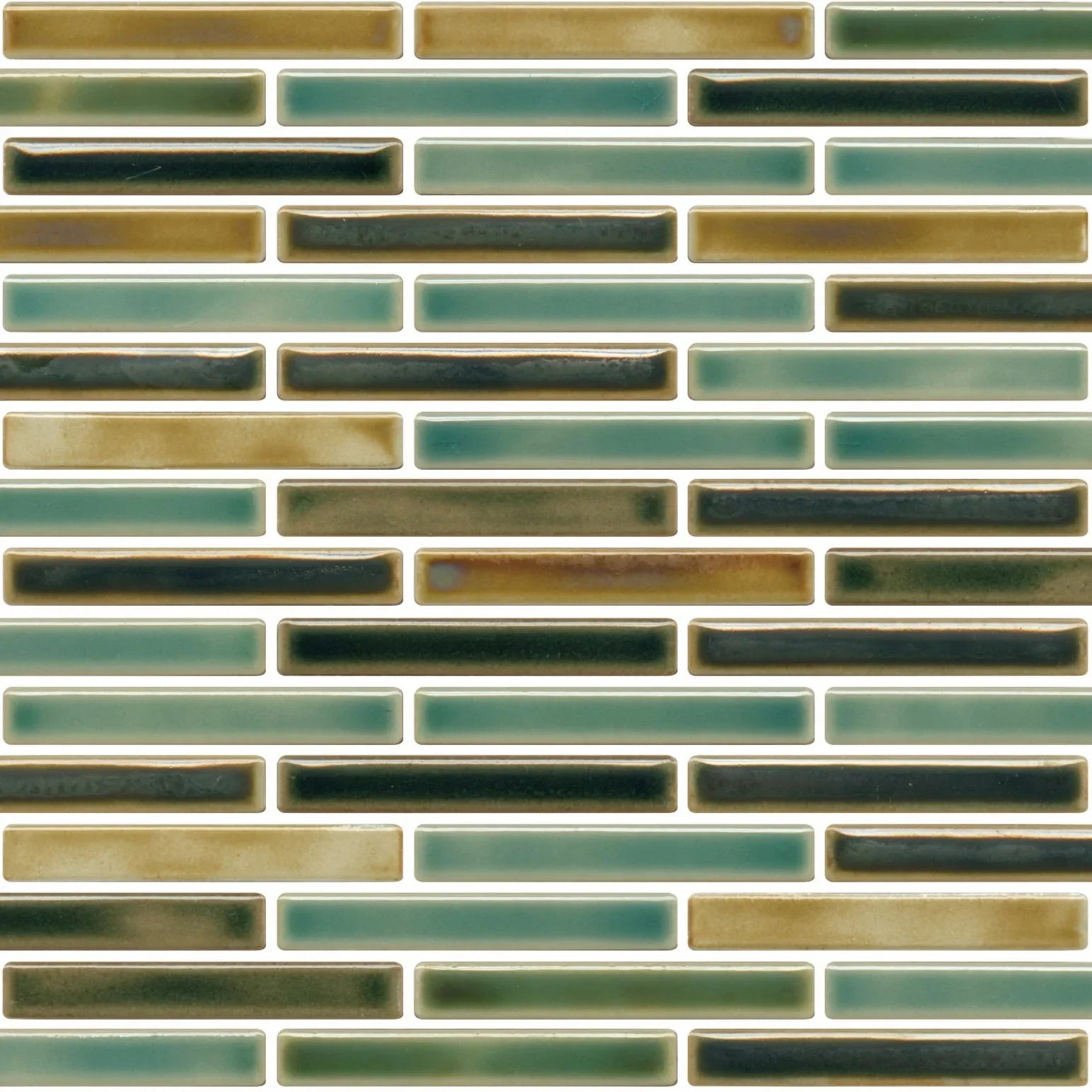 Japanese ceramic wall tiles Kujaku Sample in Kinko from Mittsu Japanese Tiles