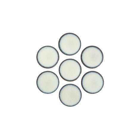 Japanese ceramic wall tiles Maru 19mm in Blue Tinge from Mittsu Japanese Tiles