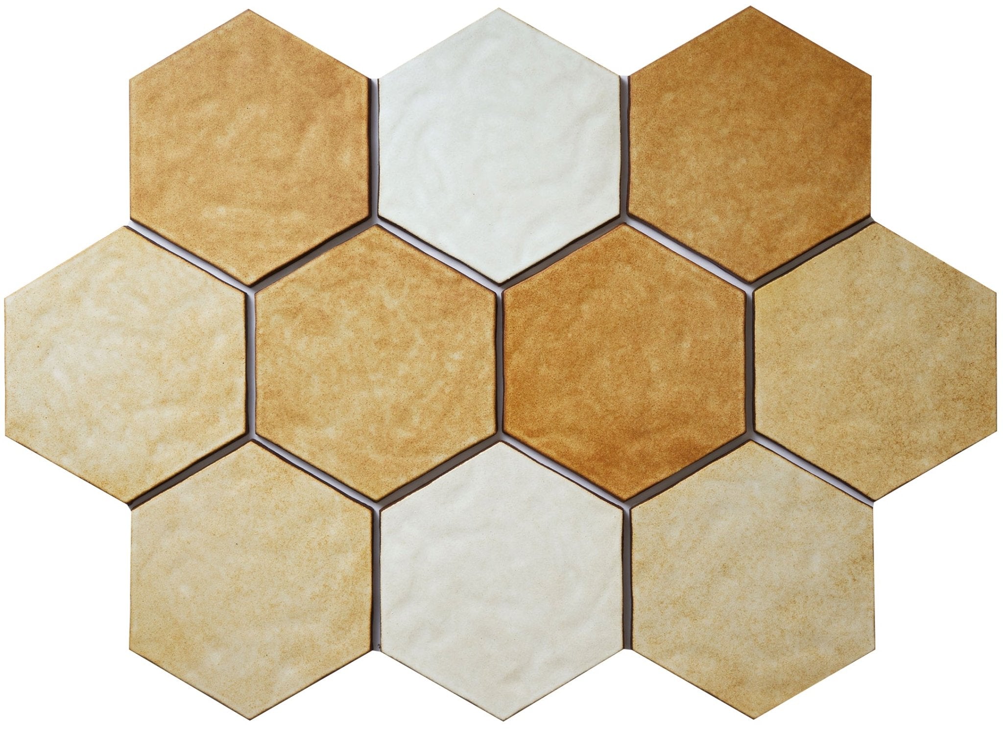 Japanese ceramic wall tiles Daichi Sample in Terracotta from Mittsu Japanese Tiles